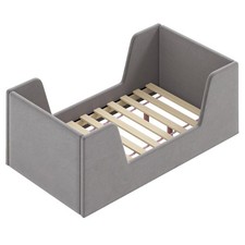 Toddler Bed Frame Gray Soft