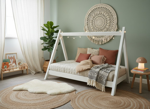 Floor toddler bed - bed, with