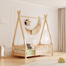 Single Kids Floor Beds Pine