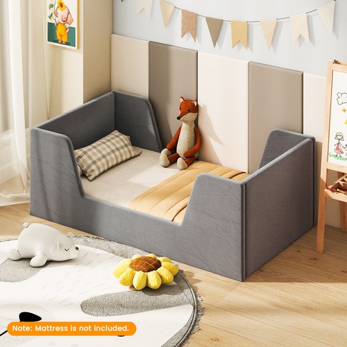 Toddler bed frame soft velvet - bed,