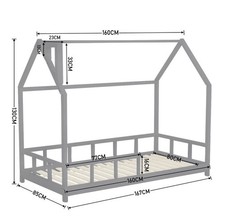 Kid House Bed Frame Single Bed